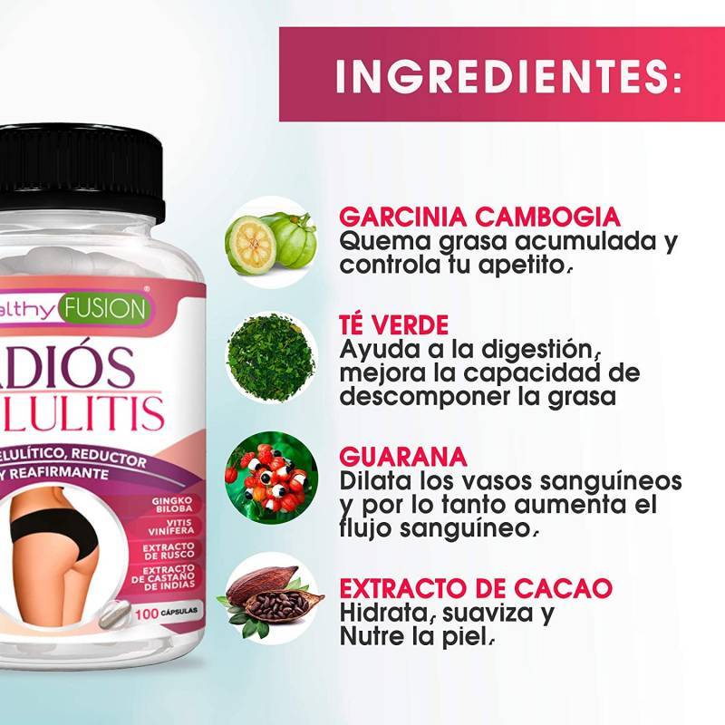 Healthy Fusion Potente Anticelulítico Reductor Intensivo, Reafirma,  Tonifica, Elimina Celulitis Y La Piel De Naranja, Lipólisis, L-carnitina,  Cla, Cacao, 100 Cápsulas con Ofertas en Carrefour