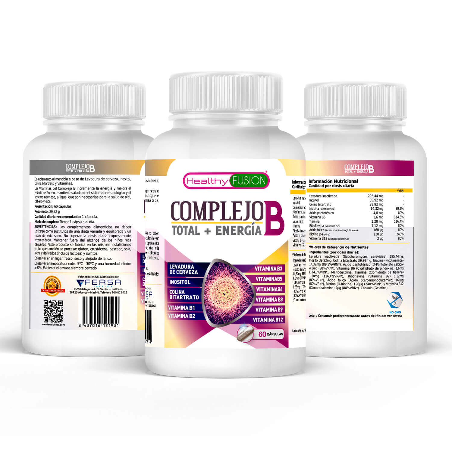 Healthy Fusion - Complejo B contenido