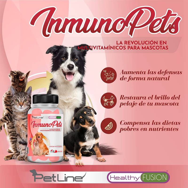 Inmunopets | Complejo Multivitamínico para Perros y Gatos | 60u